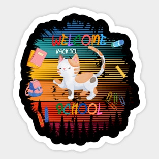 Welcome Back To School Sticker